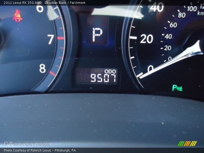 Obsidian Black / Parchment 2011 Lexus RX 350 AWD