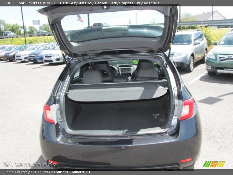 Dark Gray Metallic / Carbon Black/Graphite Gray Alcantara 2008 Subaru Impreza WRX STi