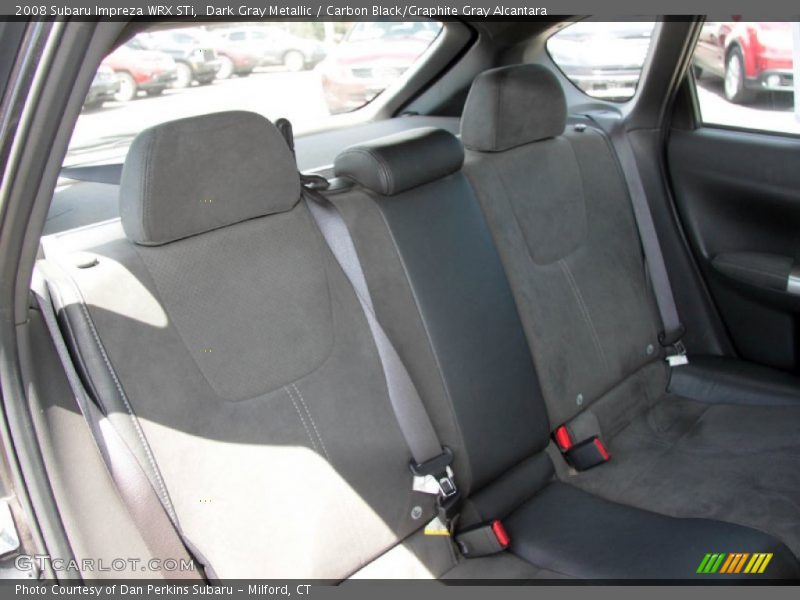 Dark Gray Metallic / Carbon Black/Graphite Gray Alcantara 2008 Subaru Impreza WRX STi
