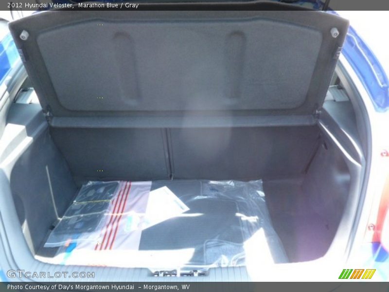 Marathon Blue / Gray 2012 Hyundai Veloster