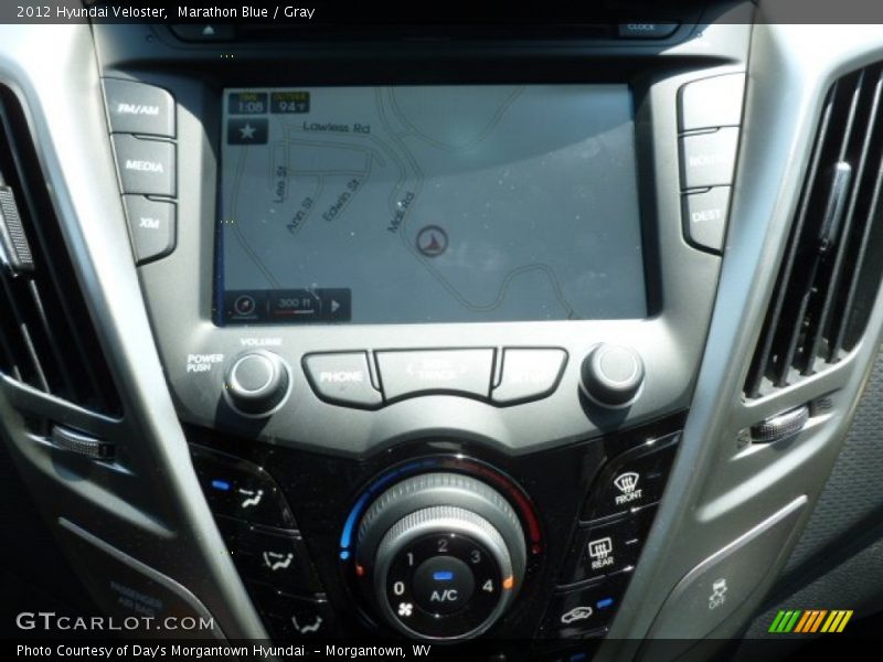 Marathon Blue / Gray 2012 Hyundai Veloster
