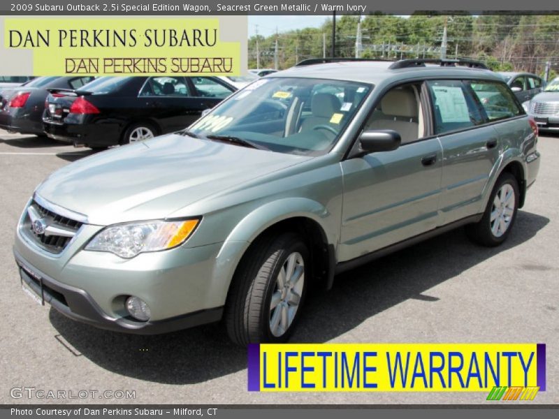 Seacrest Green Metallic / Warm Ivory 2009 Subaru Outback 2.5i Special Edition Wagon