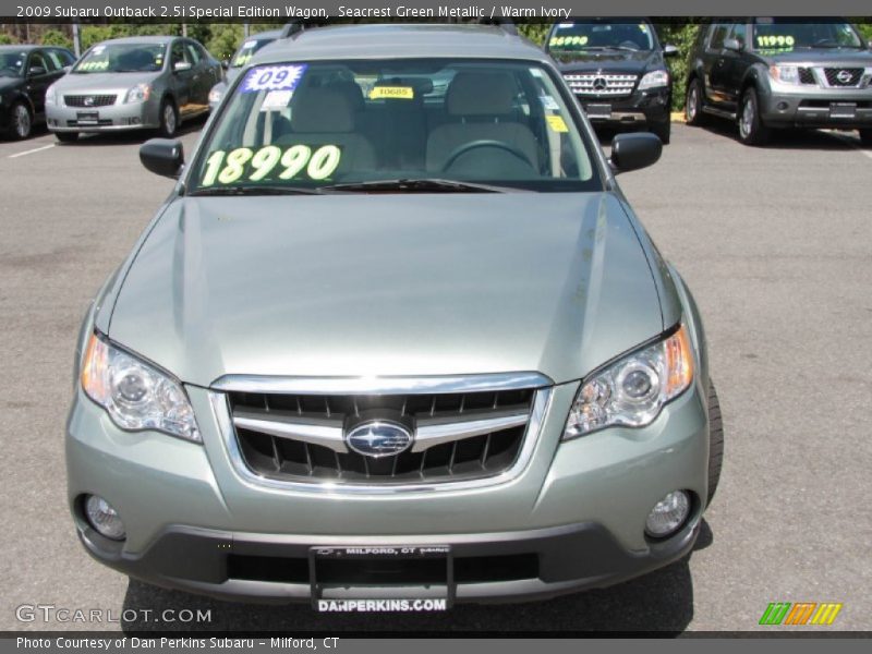 Seacrest Green Metallic / Warm Ivory 2009 Subaru Outback 2.5i Special Edition Wagon
