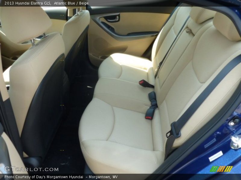 Atlantic Blue / Beige 2013 Hyundai Elantra GLS