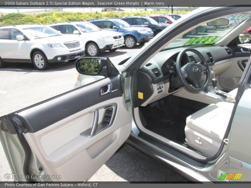 Seacrest Green Metallic / Warm Ivory 2009 Subaru Outback 2.5i Special Edition Wagon