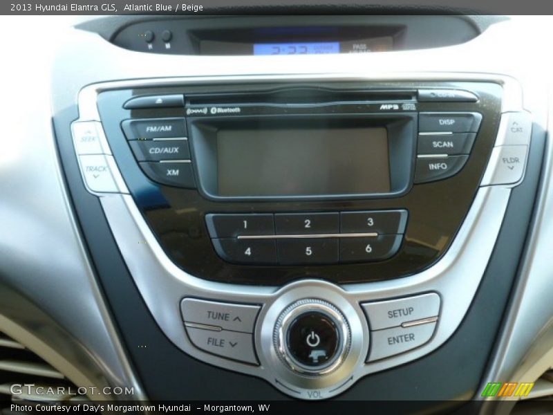 Atlantic Blue / Beige 2013 Hyundai Elantra GLS