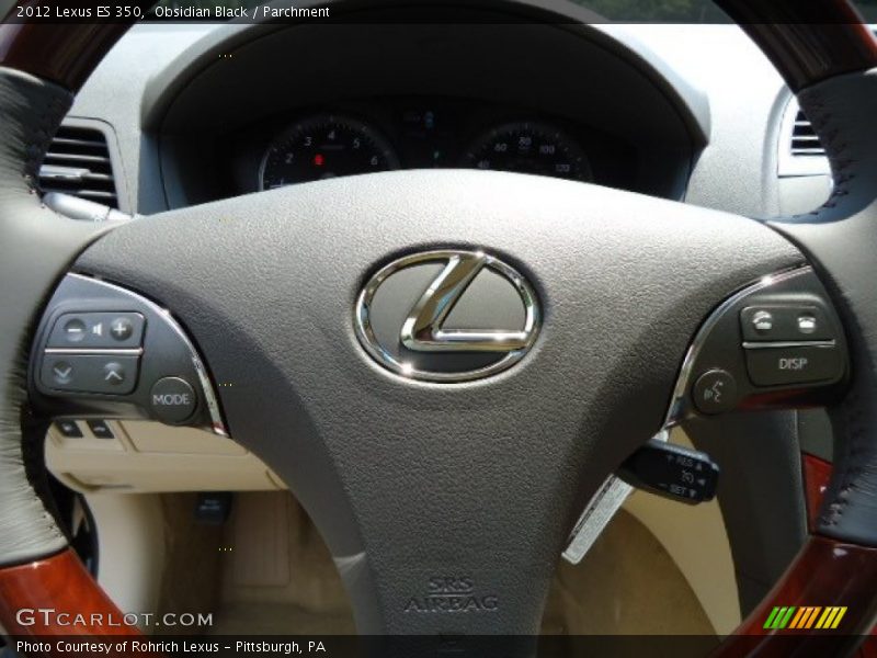 Obsidian Black / Parchment 2012 Lexus ES 350