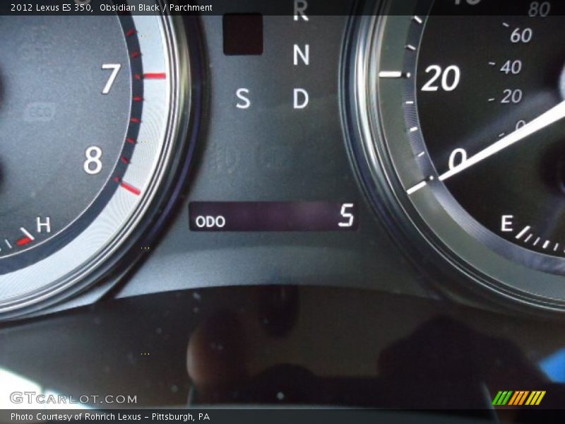 Obsidian Black / Parchment 2012 Lexus ES 350