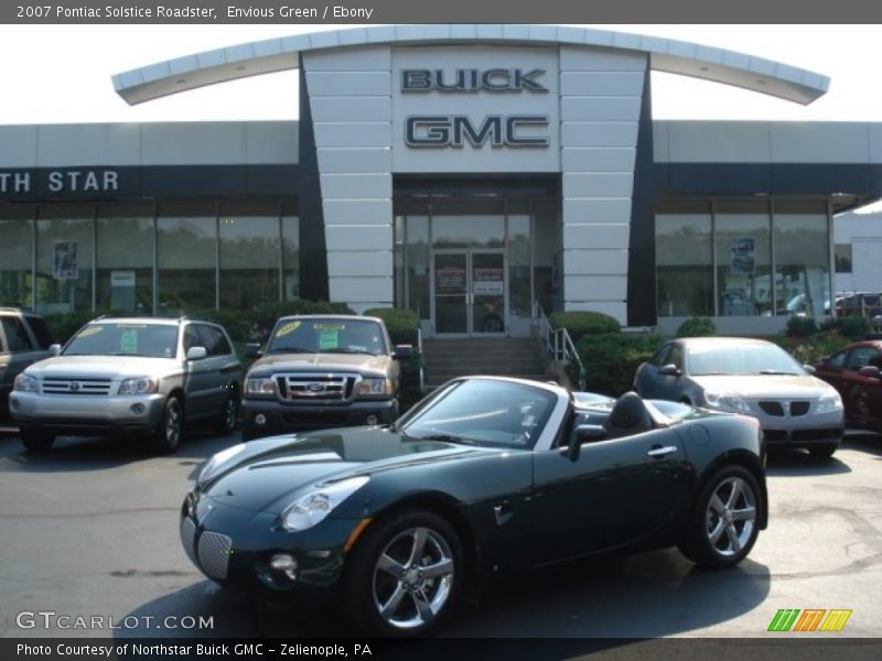 Envious Green / Ebony 2007 Pontiac Solstice Roadster