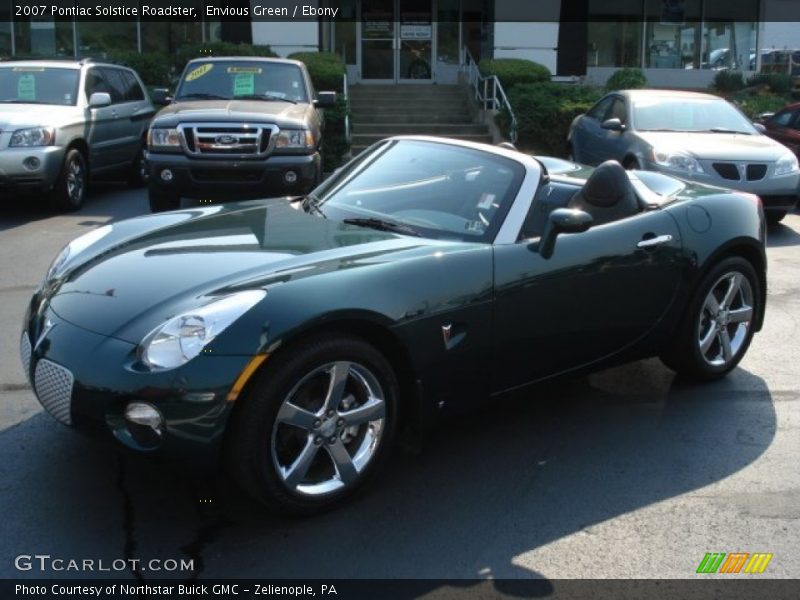 Envious Green / Ebony 2007 Pontiac Solstice Roadster