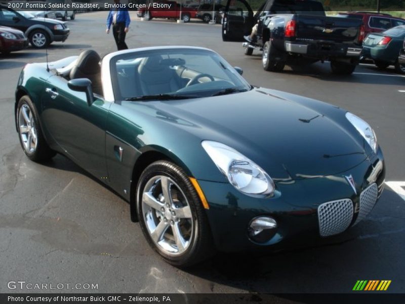 Envious Green / Ebony 2007 Pontiac Solstice Roadster