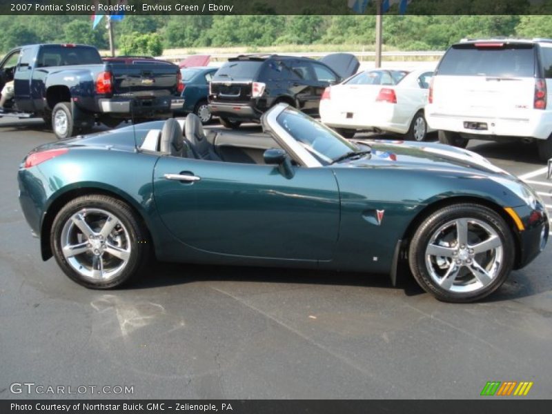 Envious Green / Ebony 2007 Pontiac Solstice Roadster