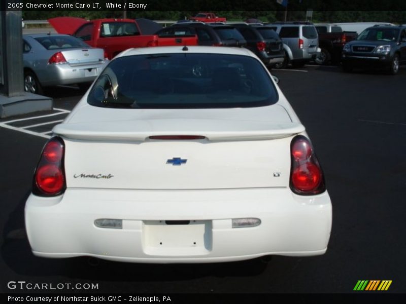 White / Ebony 2005 Chevrolet Monte Carlo LT