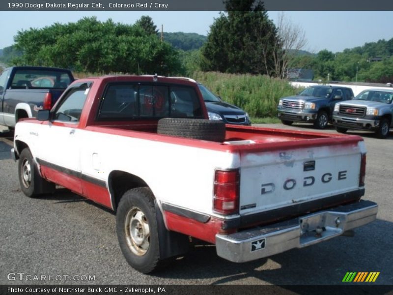 Colorado Red / Gray 1990 Dodge Dakota Regular Cab