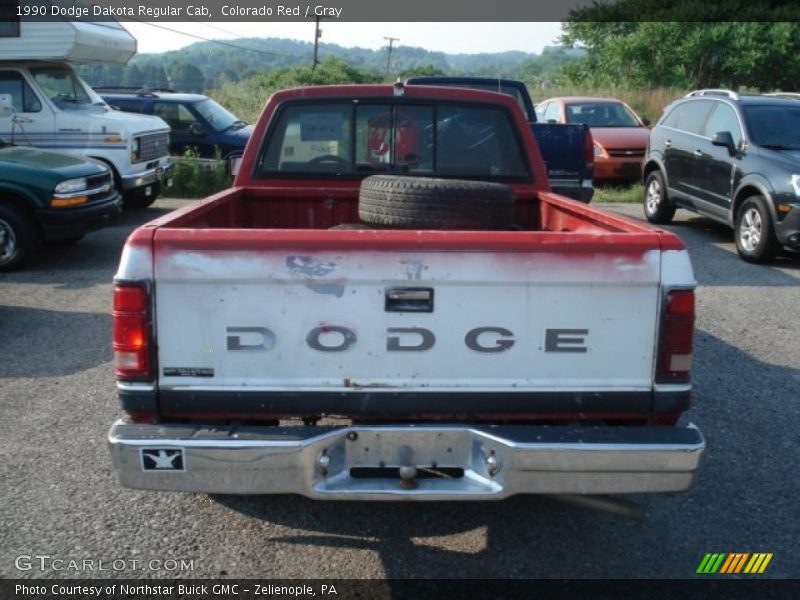 Colorado Red / Gray 1990 Dodge Dakota Regular Cab