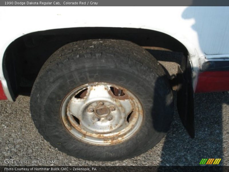 Colorado Red / Gray 1990 Dodge Dakota Regular Cab