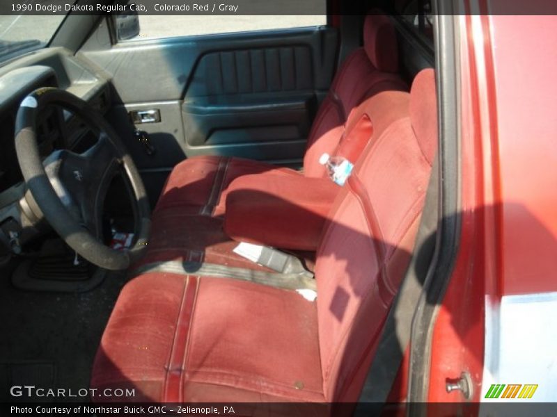 Colorado Red / Gray 1990 Dodge Dakota Regular Cab