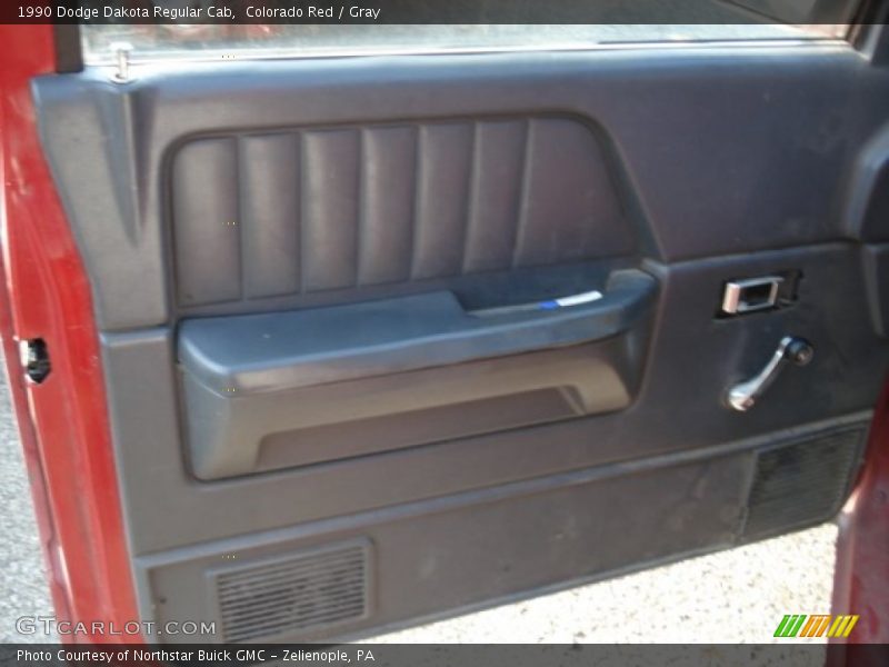 Colorado Red / Gray 1990 Dodge Dakota Regular Cab