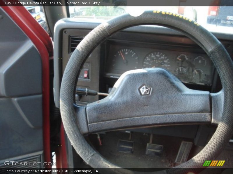 Colorado Red / Gray 1990 Dodge Dakota Regular Cab