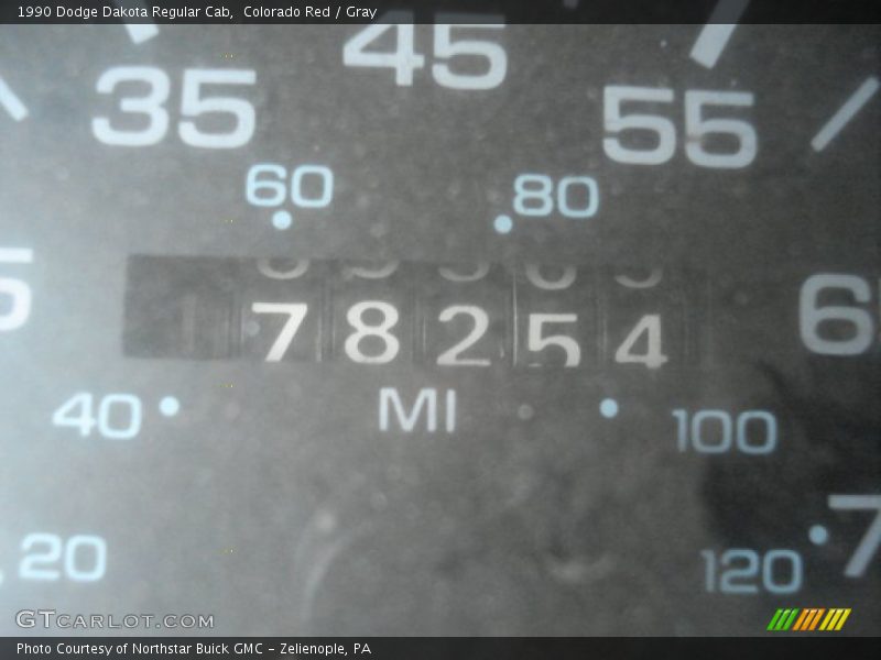 Colorado Red / Gray 1990 Dodge Dakota Regular Cab