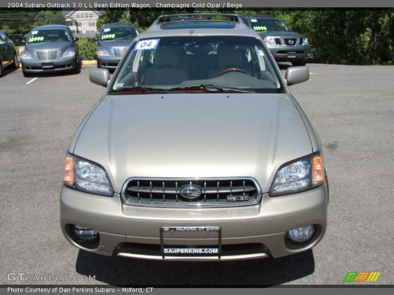 Champagne Gold Opal / Beige 2004 Subaru Outback 3.0 L.L.Bean Edition Wagon