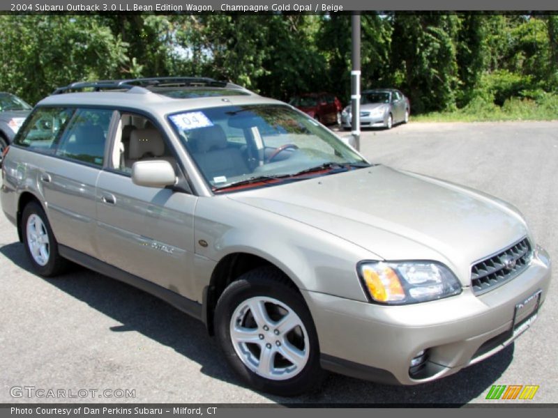 Champagne Gold Opal / Beige 2004 Subaru Outback 3.0 L.L.Bean Edition Wagon