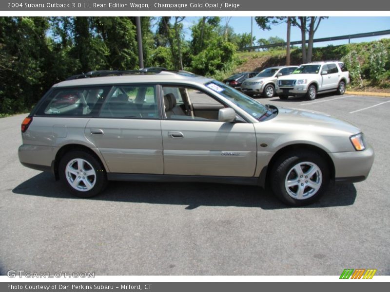 Champagne Gold Opal / Beige 2004 Subaru Outback 3.0 L.L.Bean Edition Wagon