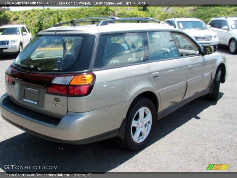 Champagne Gold Opal / Beige 2004 Subaru Outback 3.0 L.L.Bean Edition Wagon