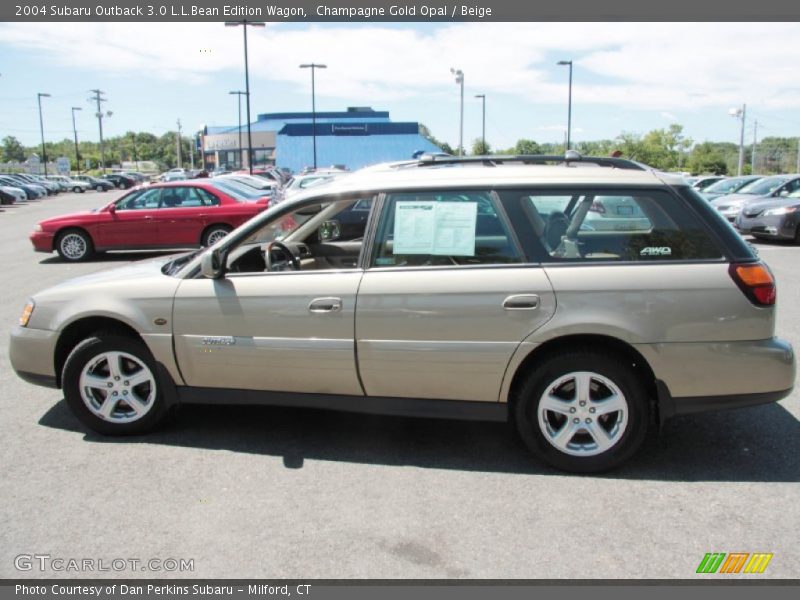 Champagne Gold Opal / Beige 2004 Subaru Outback 3.0 L.L.Bean Edition Wagon