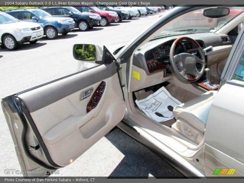 Champagne Gold Opal / Beige 2004 Subaru Outback 3.0 L.L.Bean Edition Wagon