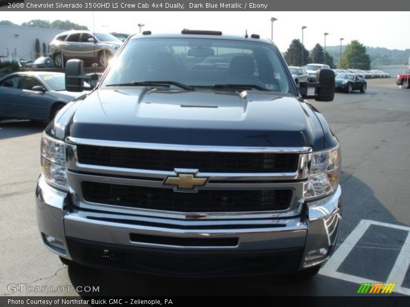 Dark Blue Metallic / Ebony 2008 Chevrolet Silverado 3500HD LS Crew Cab 4x4 Dually