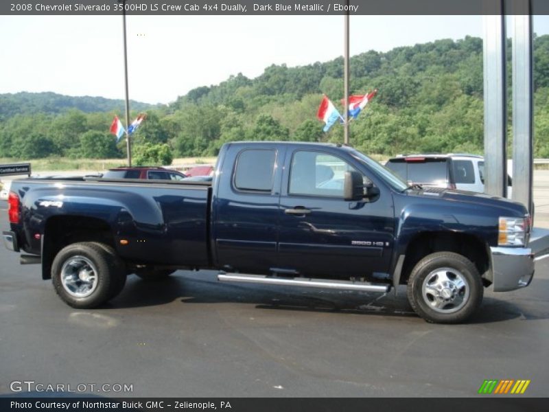  2008 Silverado 3500HD LS Crew Cab 4x4 Dually Dark Blue Metallic