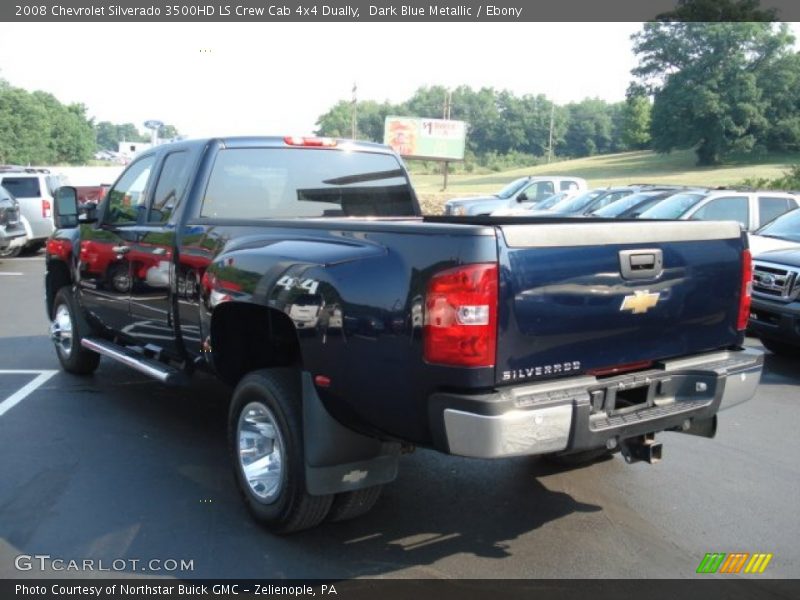 Dark Blue Metallic / Ebony 2008 Chevrolet Silverado 3500HD LS Crew Cab 4x4 Dually