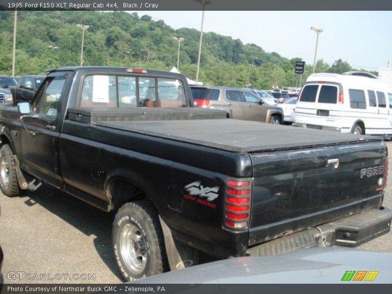 Black / Gray 1995 Ford F150 XLT Regular Cab 4x4