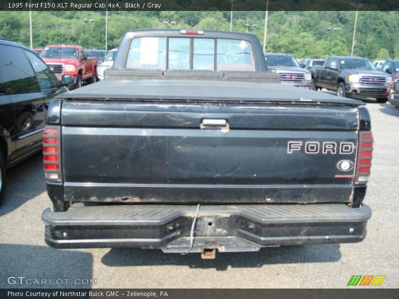 Black / Gray 1995 Ford F150 XLT Regular Cab 4x4