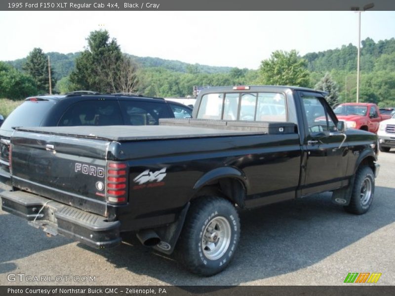 Black / Gray 1995 Ford F150 XLT Regular Cab 4x4