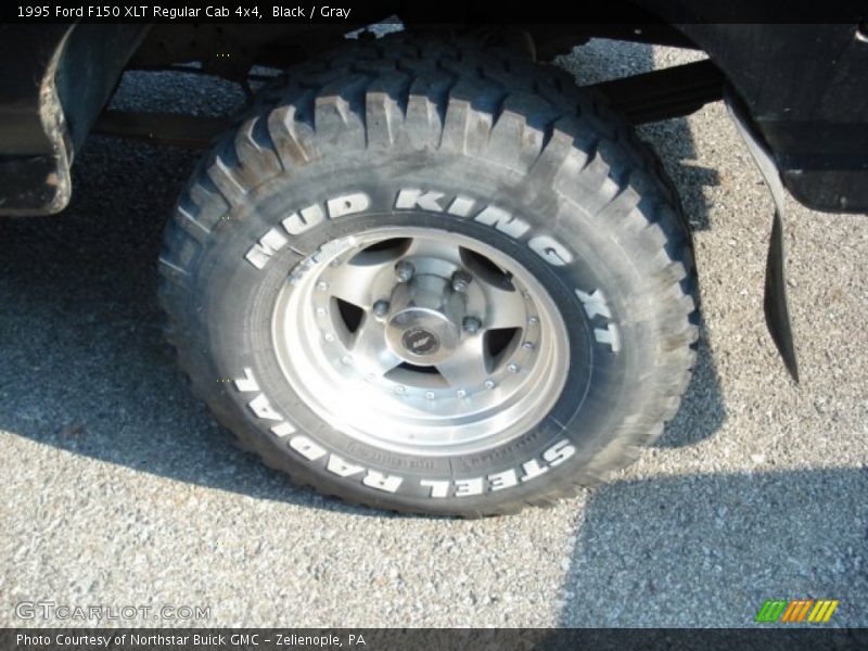 Black / Gray 1995 Ford F150 XLT Regular Cab 4x4