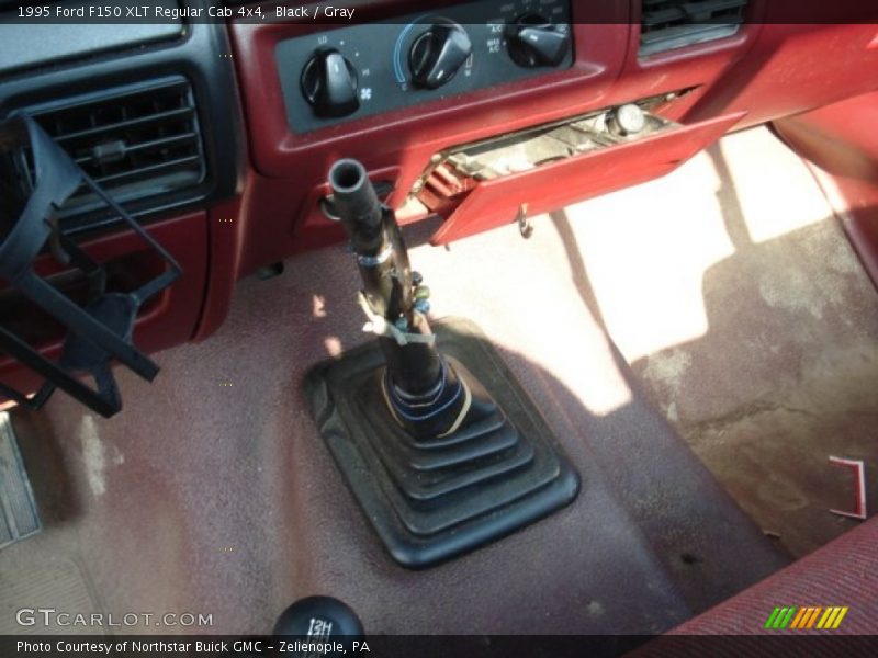 Black / Gray 1995 Ford F150 XLT Regular Cab 4x4