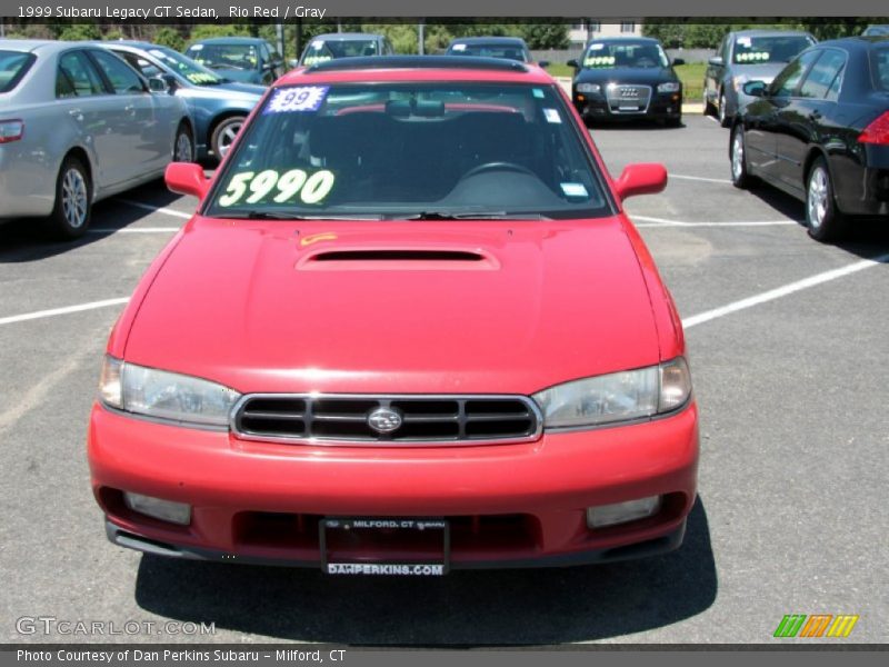 Rio Red / Gray 1999 Subaru Legacy GT Sedan