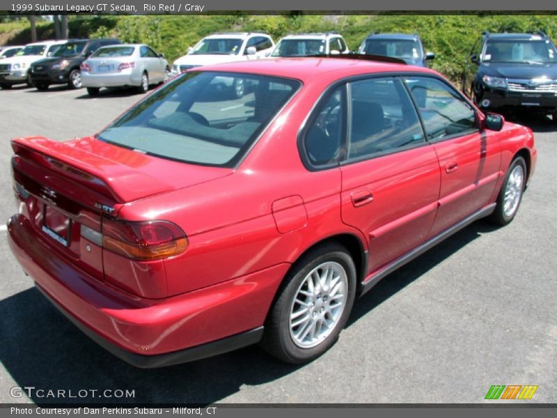 Rio Red / Gray 1999 Subaru Legacy GT Sedan