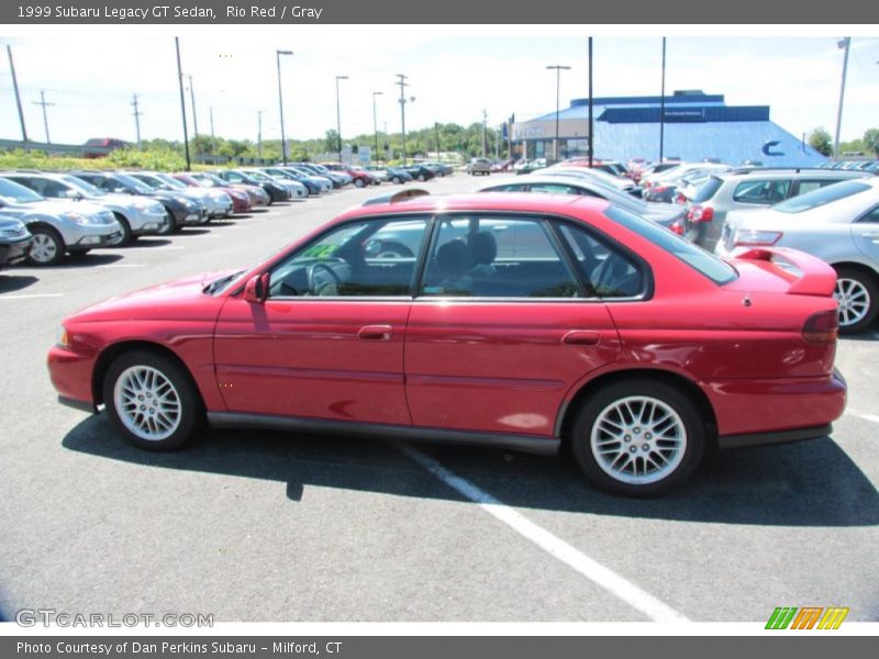 Rio Red / Gray 1999 Subaru Legacy GT Sedan