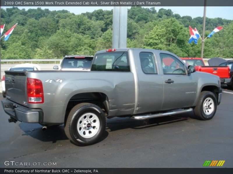 Silver Birch Metallic / Dark Titanium 2009 GMC Sierra 1500 Work Truck Extended Cab 4x4