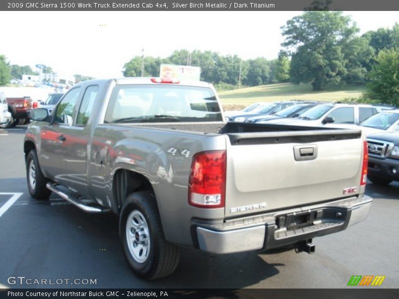 Silver Birch Metallic / Dark Titanium 2009 GMC Sierra 1500 Work Truck Extended Cab 4x4