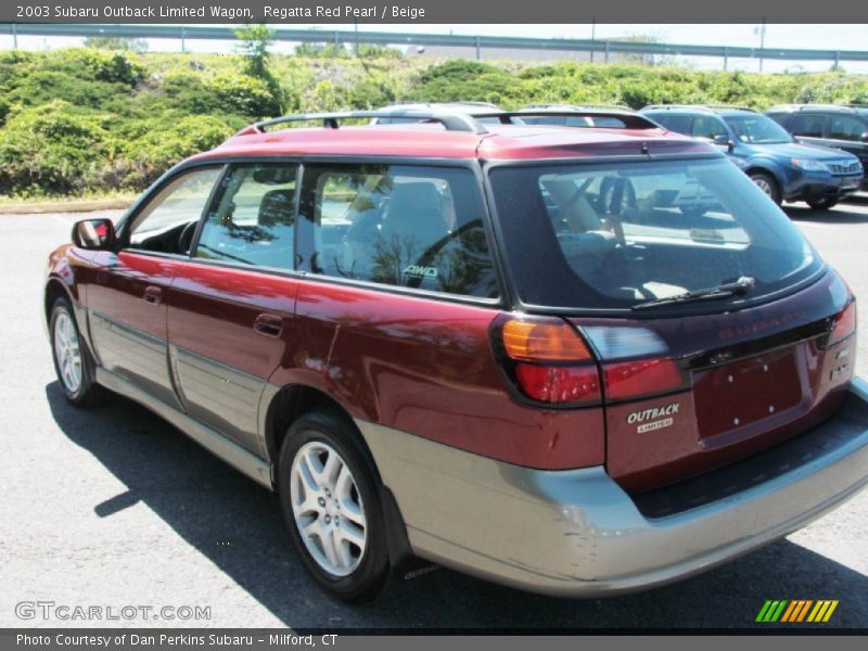 Regatta Red Pearl / Beige 2003 Subaru Outback Limited Wagon