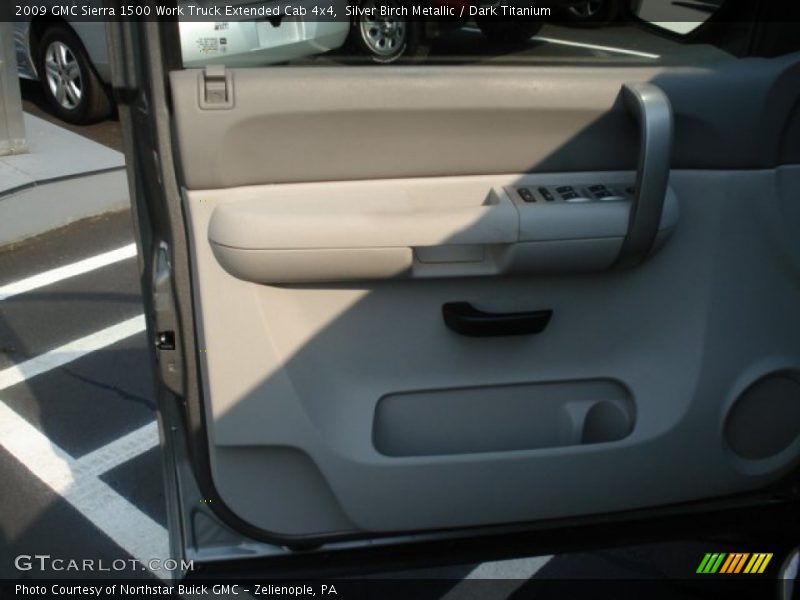 Silver Birch Metallic / Dark Titanium 2009 GMC Sierra 1500 Work Truck Extended Cab 4x4