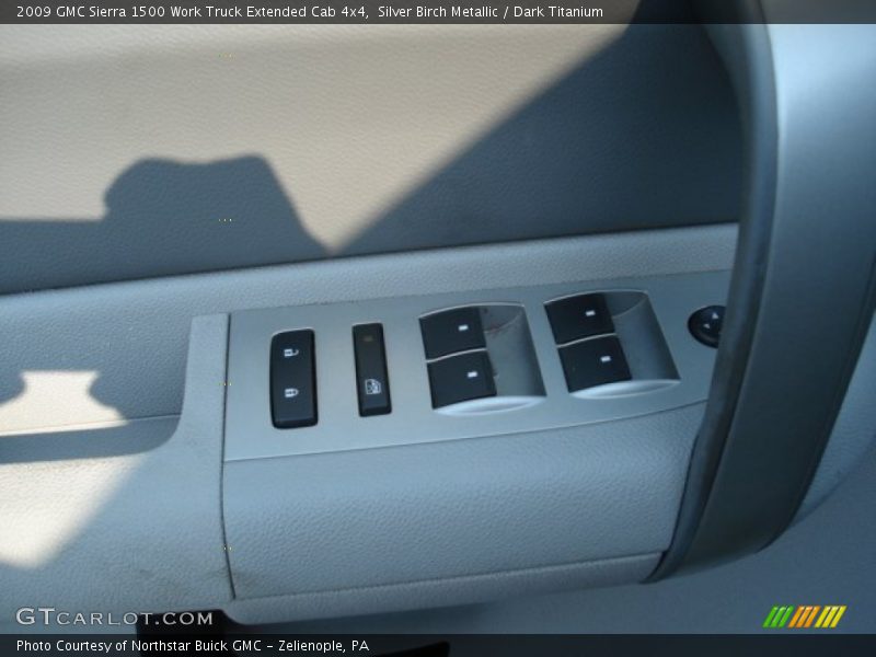 Silver Birch Metallic / Dark Titanium 2009 GMC Sierra 1500 Work Truck Extended Cab 4x4