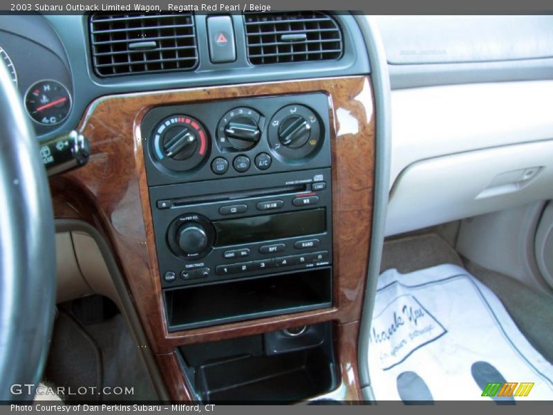 Regatta Red Pearl / Beige 2003 Subaru Outback Limited Wagon