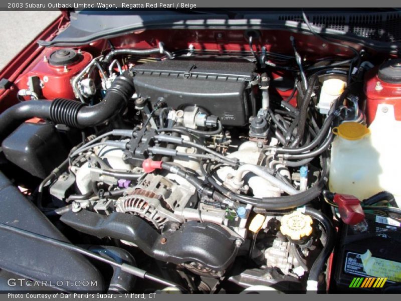 Regatta Red Pearl / Beige 2003 Subaru Outback Limited Wagon