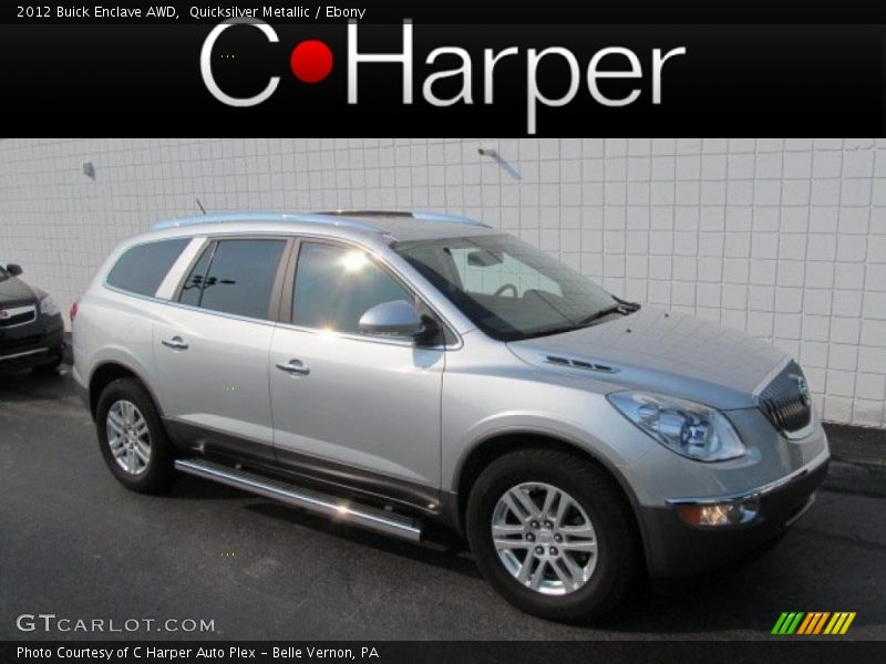 Quicksilver Metallic / Ebony 2012 Buick Enclave AWD