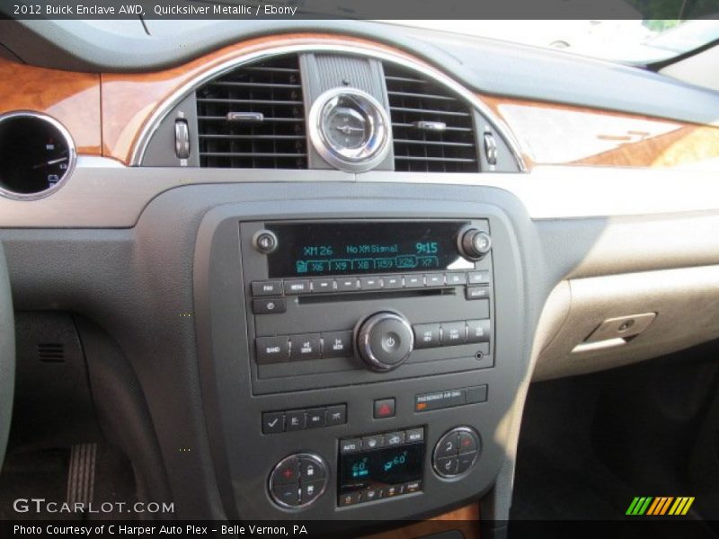 Controls of 2012 Enclave AWD